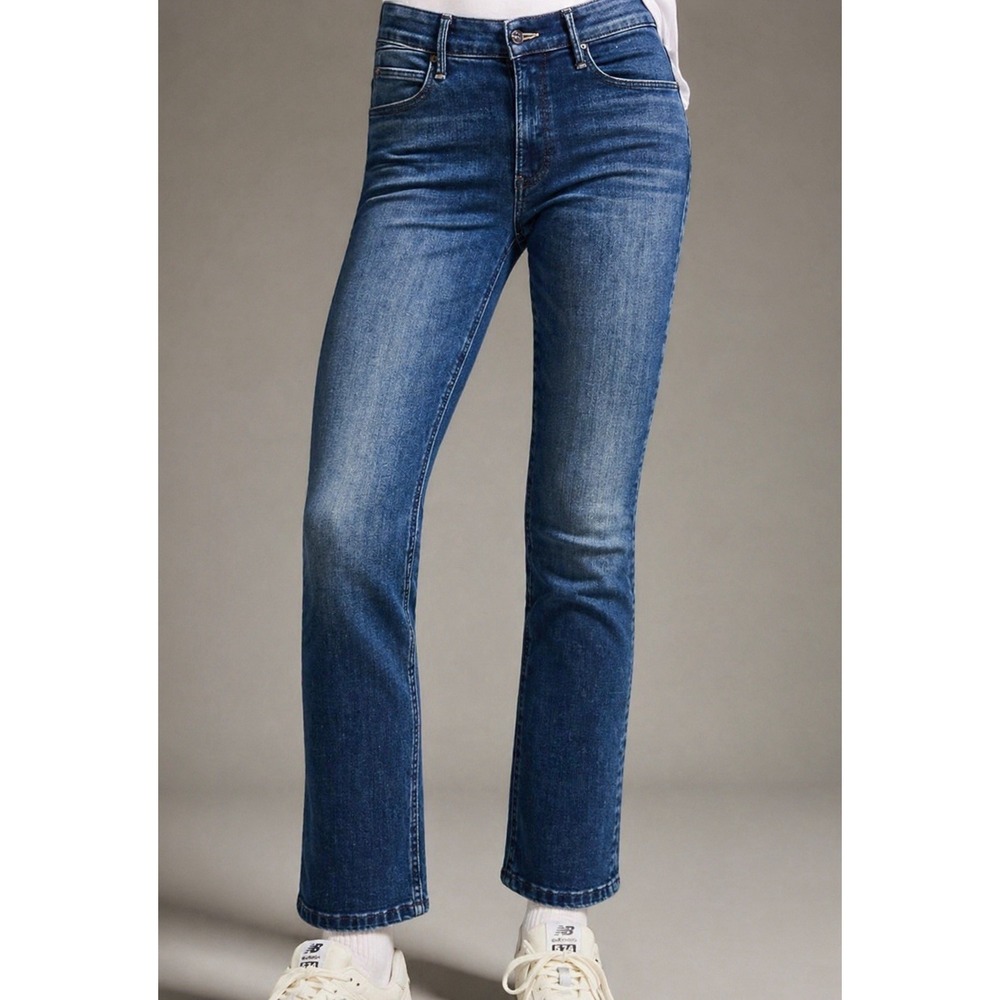 Mother The Mid Rise Dazzler Ankle Skinny Jeans Blue Wash Size 26 Cotton